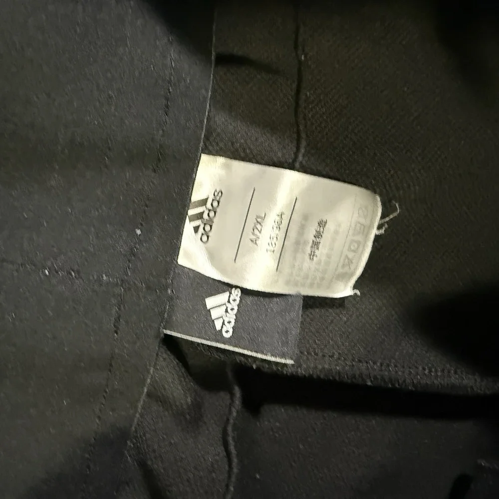 Adidas Track Pants Mens 2XL Black Taper Leg Soccer Training Zipper‎ Pockets
